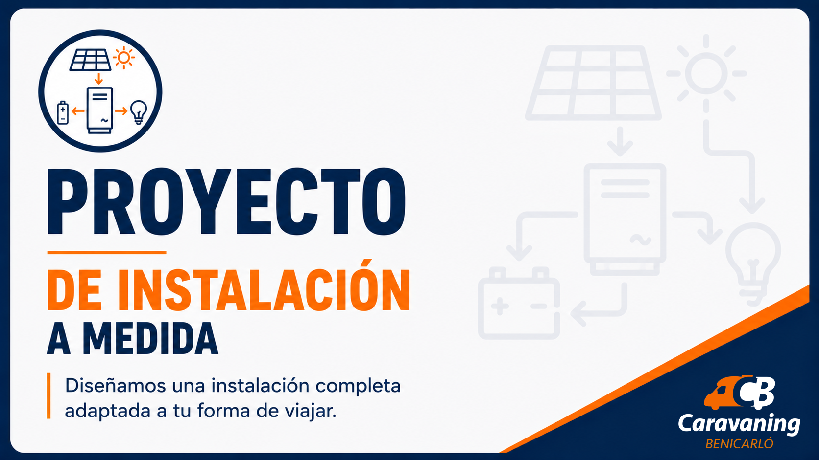 Estudio y proyecto de instalación completa para autocaravana